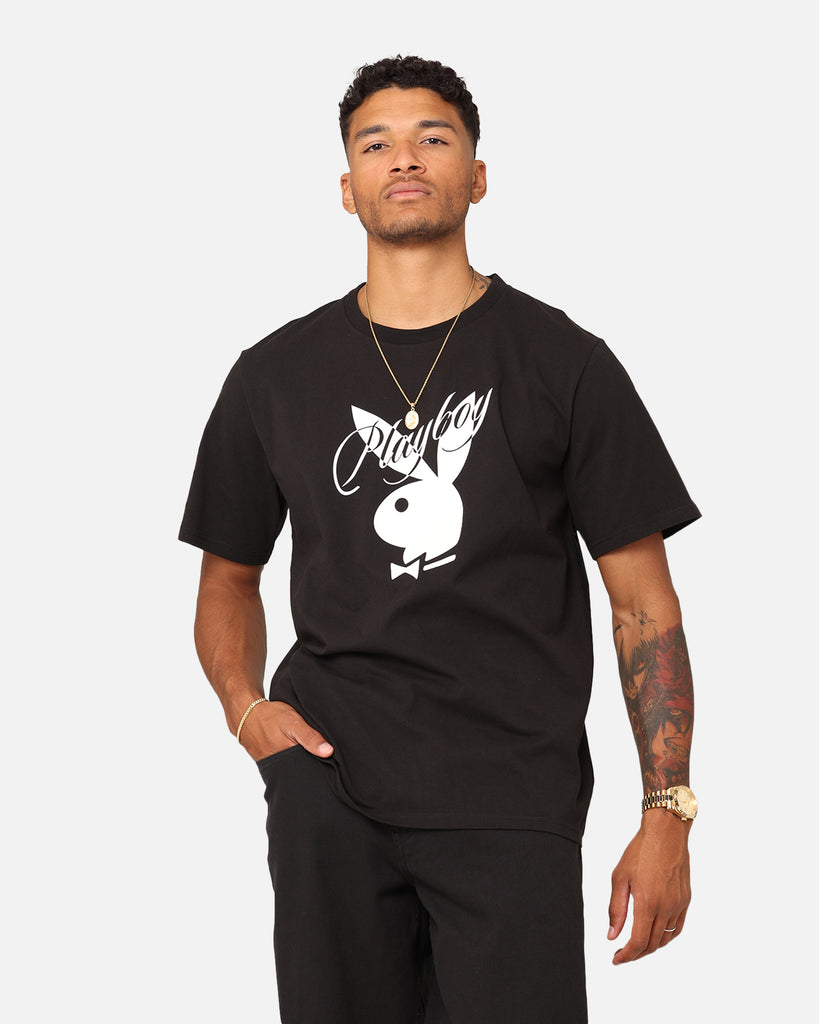 Playboy Playboy Bunny Script T-Shirt Black | Culture Kings