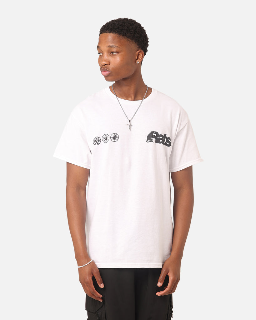 Rats Get Fat Drain Gang T-Shirt White | Culture Kings