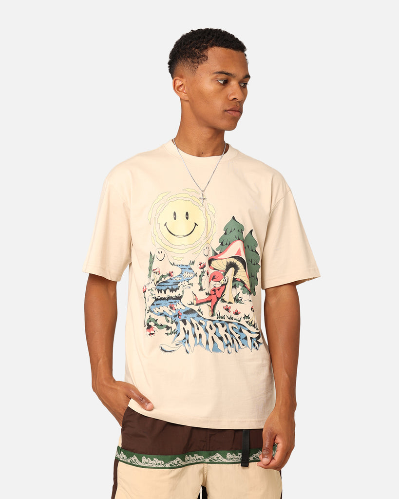 Market Smiley Quiet Time T-Shirt Ecru | Culture Kings