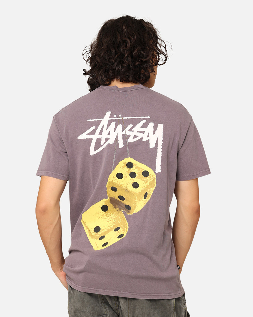 Stüssy Fuzzy Dice T-Shirt Pigment Mauve | Culture Kings