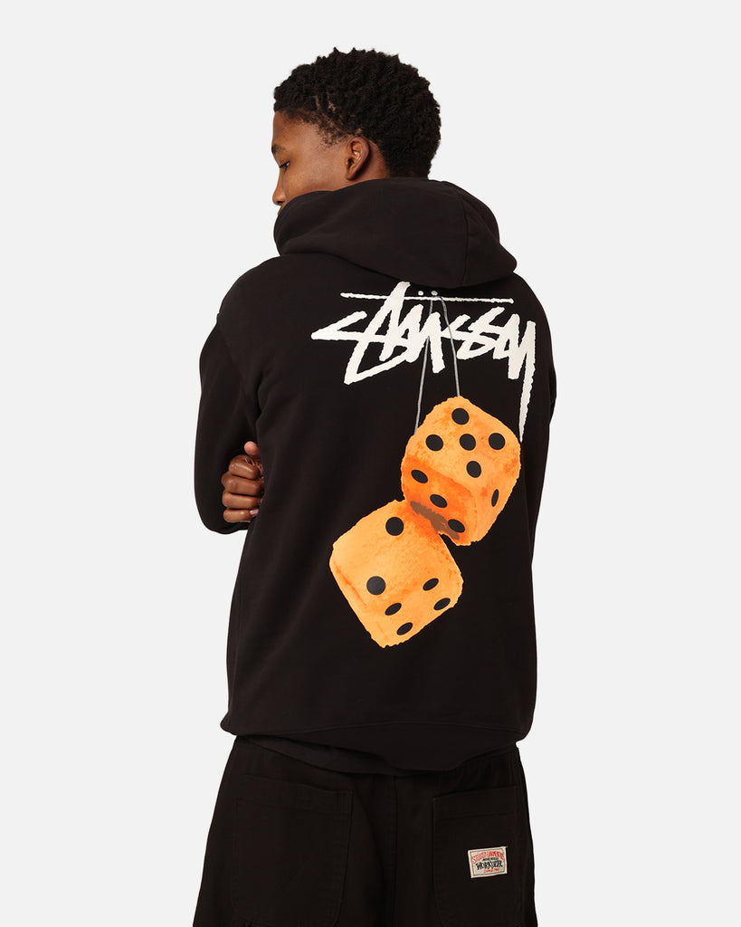 Stüssy Fuzzy Dice Fleece Hoodie Pigment Black 