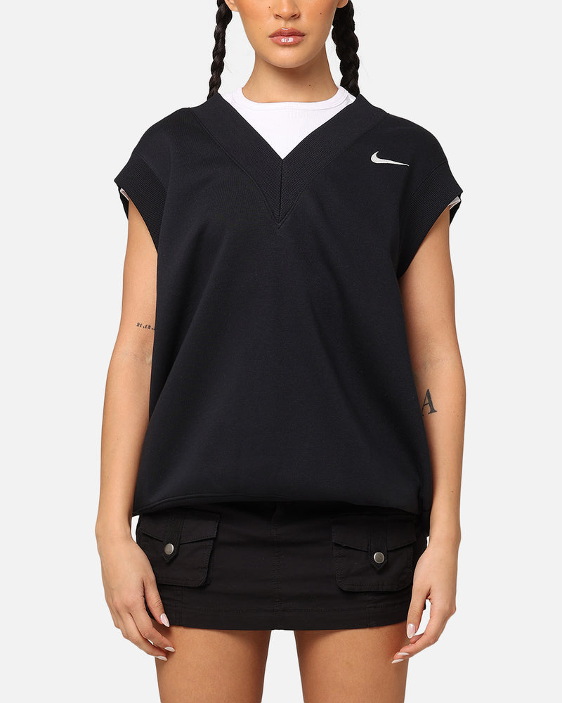 Nike Women's Sportswear Pheonix Fleece V-Neck Vest Black/Sail
