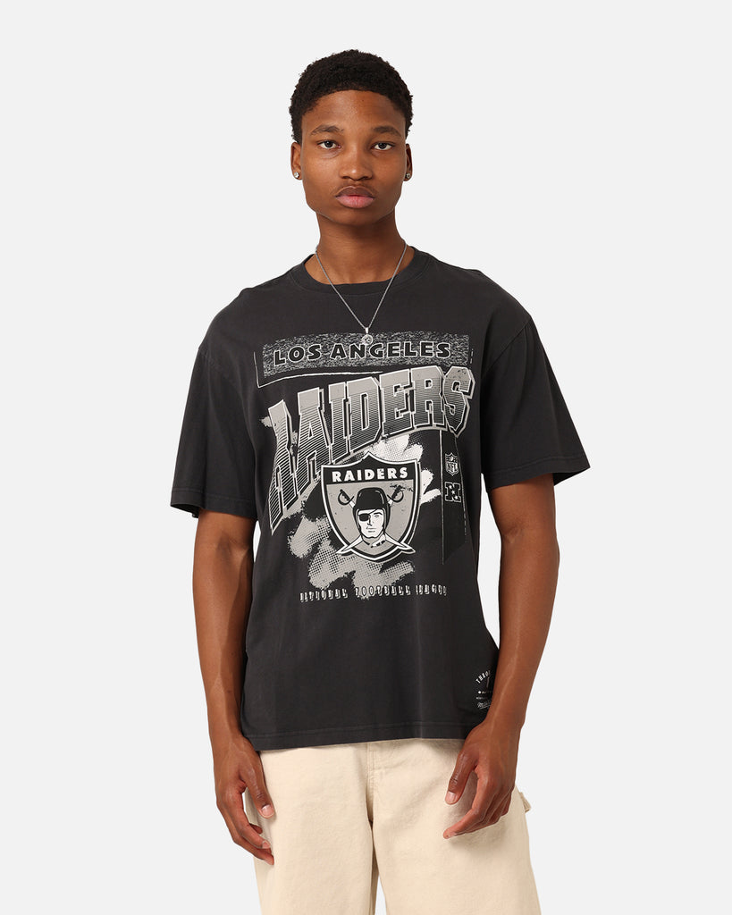 Mitchell & Ness Los Angeles Raiders Brush Off 2.0 T-Shirt Faded Black ...