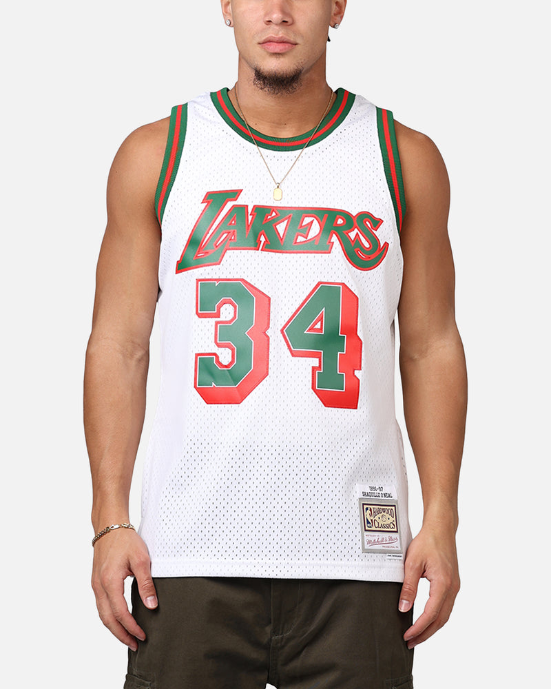 Mitchell & Ness Los Angeles Lakers Shaquille O'Neal 'Viva Mexico' '96-97 Swing Jersey White/Green