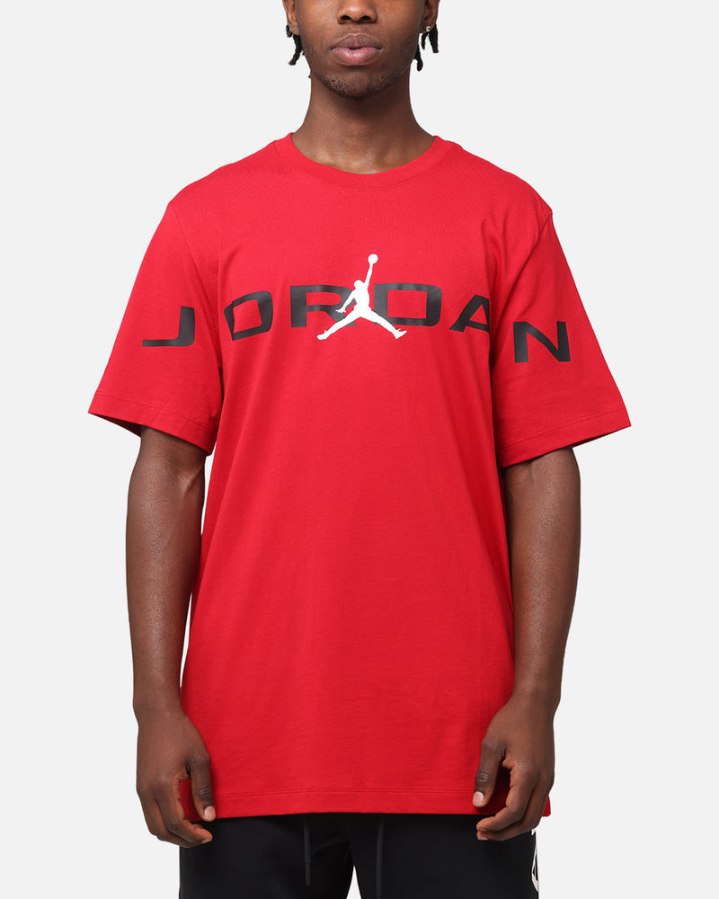 JORDAN Jordan Air Stretch Crewneck T-Shirt Gym Red/Black/White