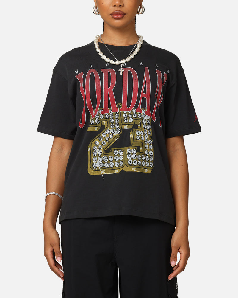 JORDAN Jordan Women's Heritage Graphic T-Shirt Off Noir/Gym Red