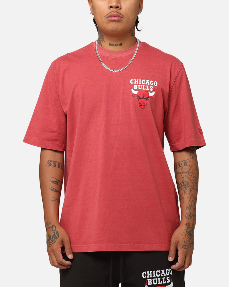 New Era Chicago Bulls Washed NBA T-Shirt Burgundy