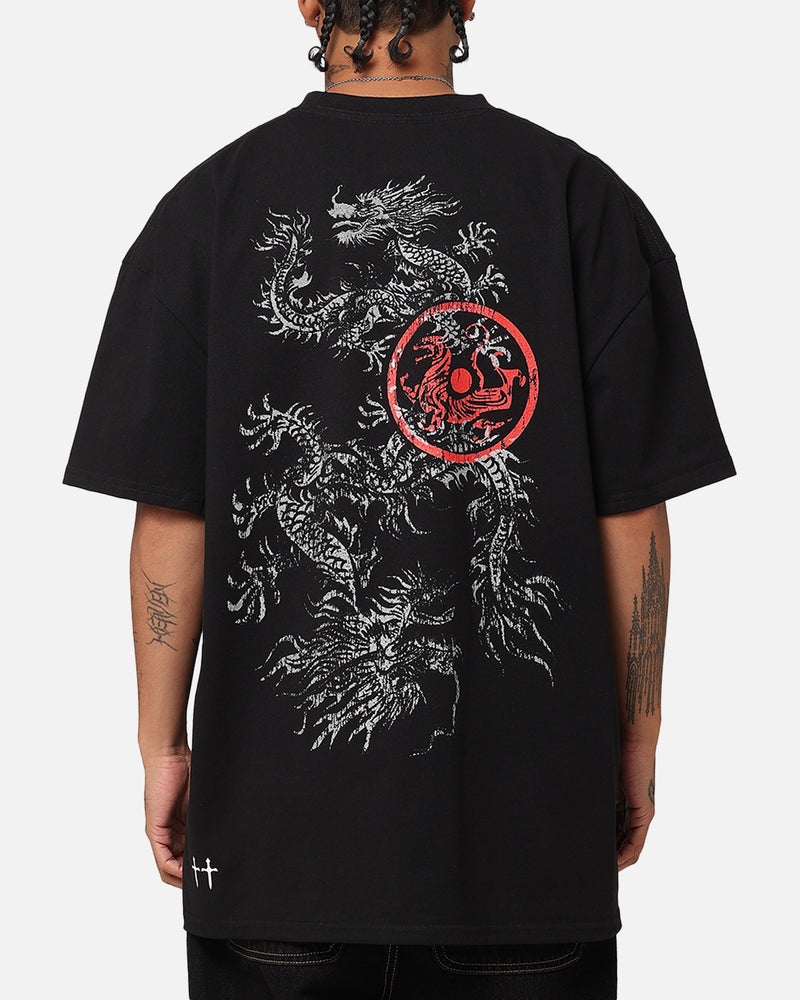 Saint Morta Dragon Heavyweight T-Shirt Black