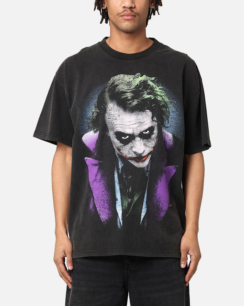 American Thrift X DC Batman The Joker Magic Trick Heavy T-Shirt Vintage Black