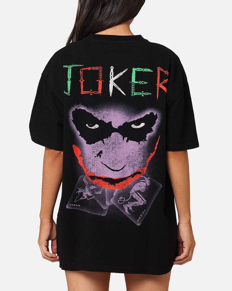 American Thrift X DC Batman The Joker Scars Heavy T-Shirt Black