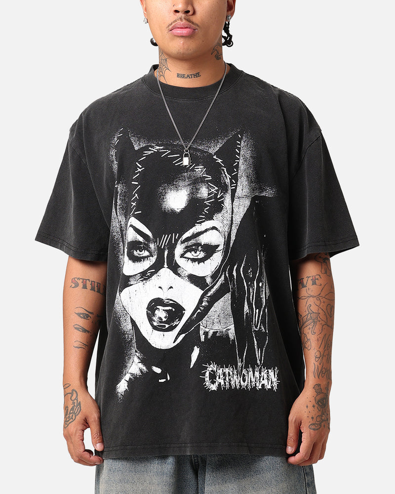 Goat Crew X DC Batman Catwoman Heavy T-Shirt Vintage Black