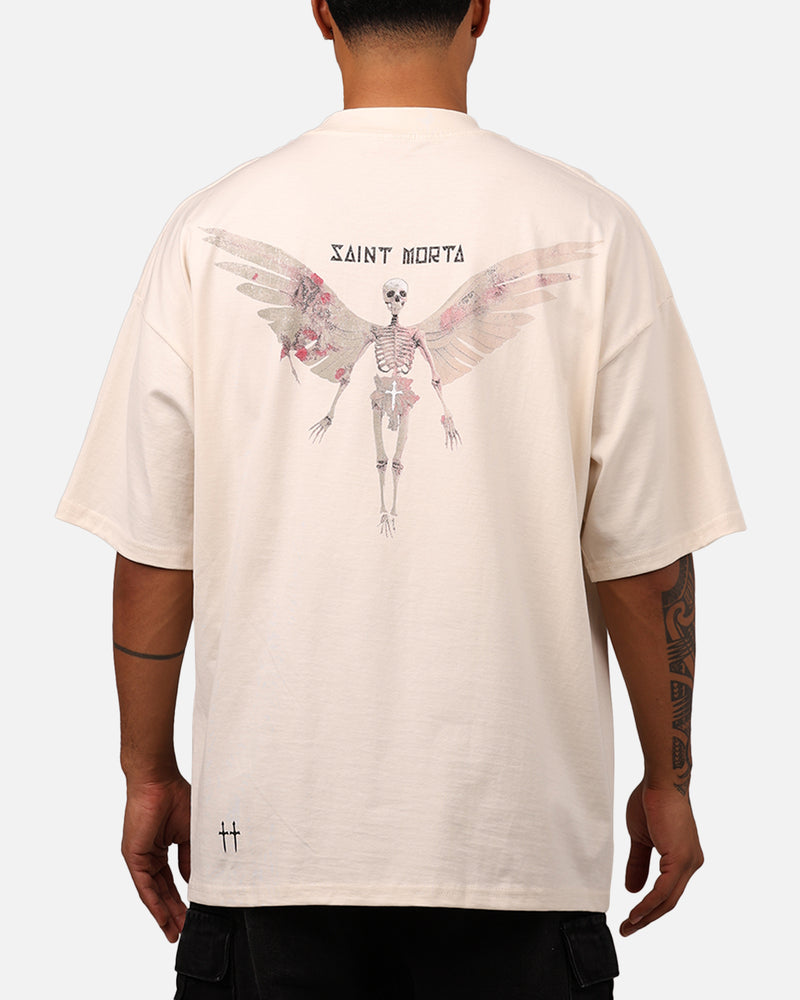 SAINT MORTA Saint Morta Momento Mori Mock T-Shirt Off White