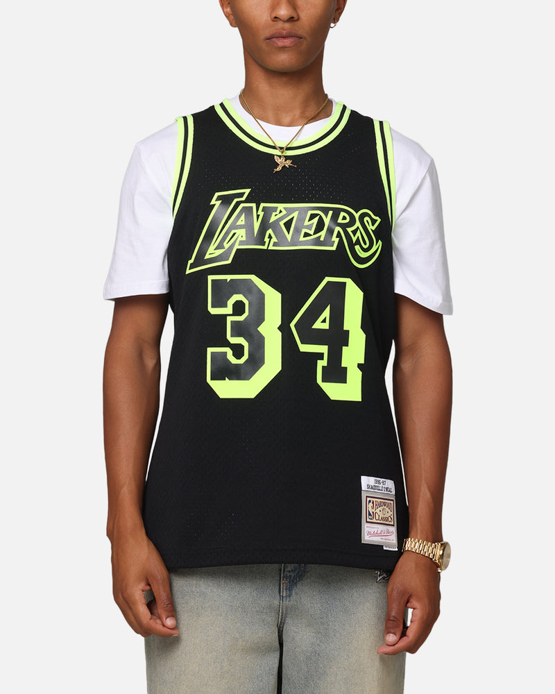 MITCHELL & NESS Mitchell & Ness Los Angeles Lakers Shaquille O'Neal 'Volt' 1996 Swing Jersey Black/Yellow