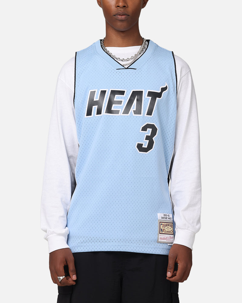 MITCHELL & NESS Mitchell & Ness Miami Heat Dwyane Wade 'Vapor Blue' Jersey Light Blue