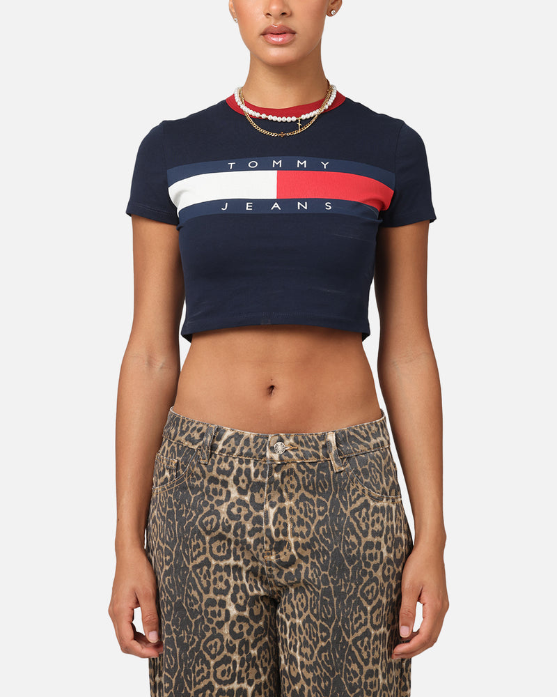 TOMMY JEANS Tommy Jeans Women's TJW Slim Cropped Block T-Shirt Black