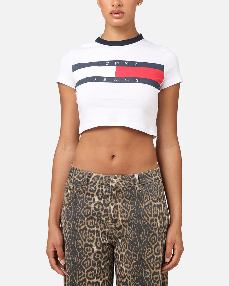 TOMMY JEANS Tommy Jeans Women's TJW Slim Cropped Block T-Shirt White