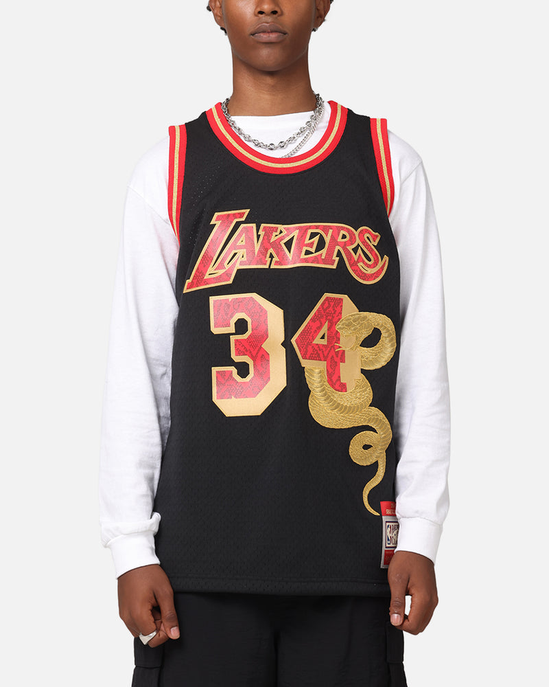 MITCHELL & NESS Mitchell & Ness Los Angeles Lakers Shaquille O'Neal 1996 Swingman Jersey Black/Gold