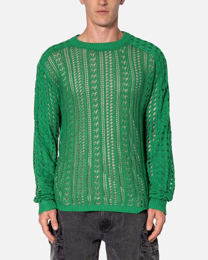 MNML MNML Crochet Knit Sweater Green