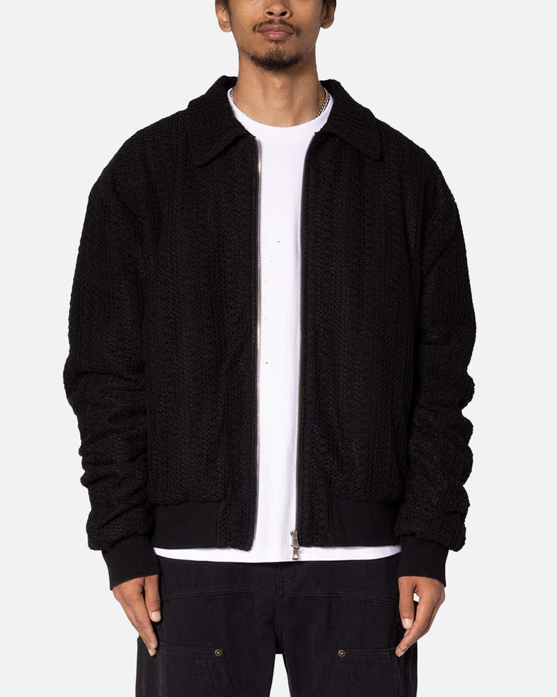 MNML MNML Crochet Bomber Jacket Black