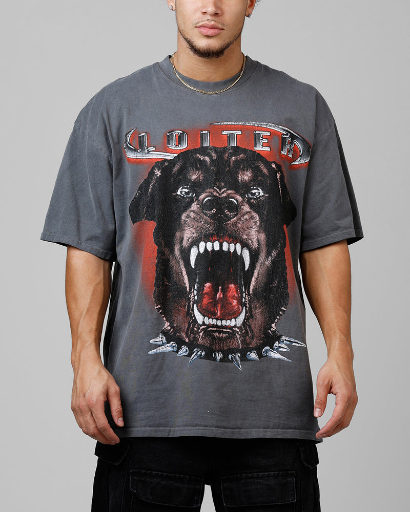 LOITER Loiter Dog House Vintage T-Shirt Charcoal