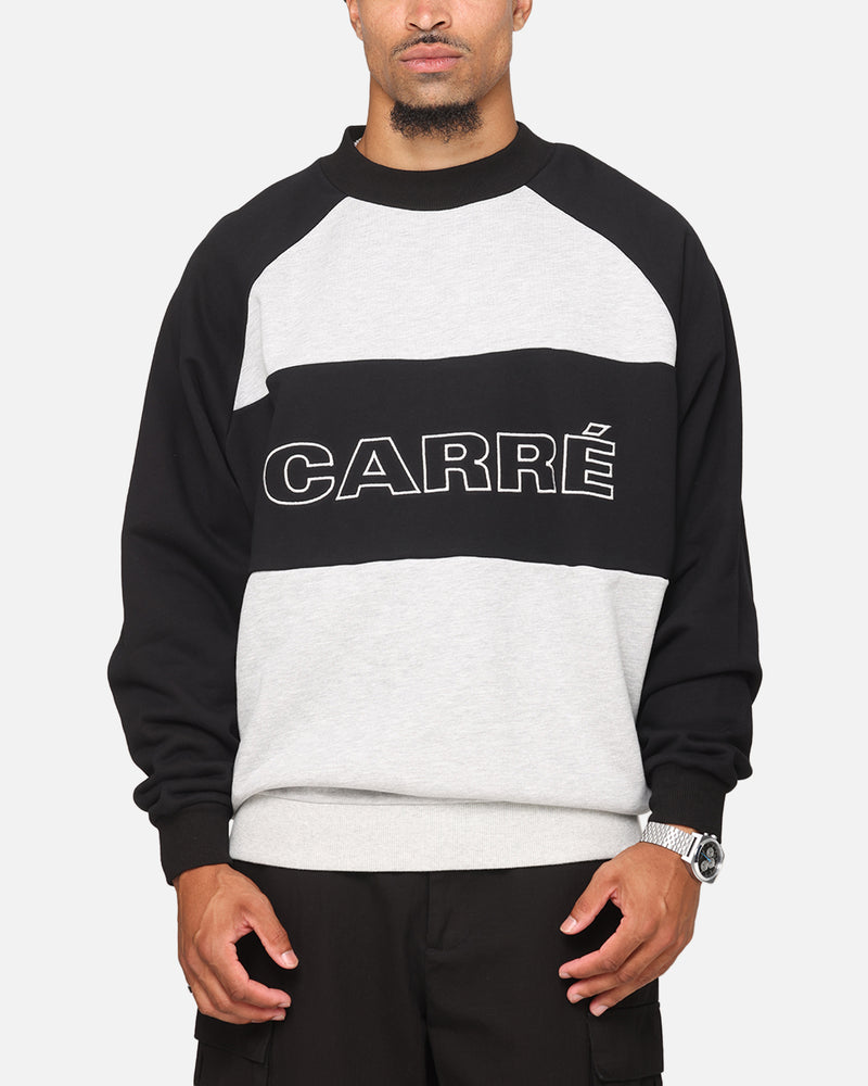 CARRE Carre Panel Raglan Crewneck Black/Grey Marle