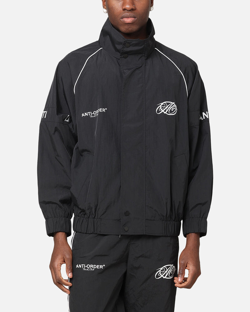 The Anti Order The Anti Order Track Club Windbreaker Jacket Black/Grey