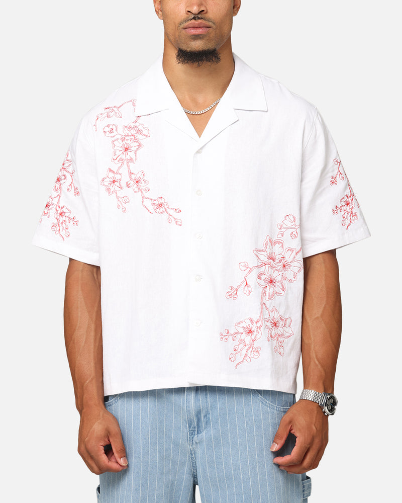 CARRE Carre Blossom Button Up Shirt White/Red