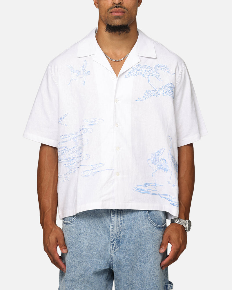 CARRE Carre Crane Button Up Shirt White/Light Blue