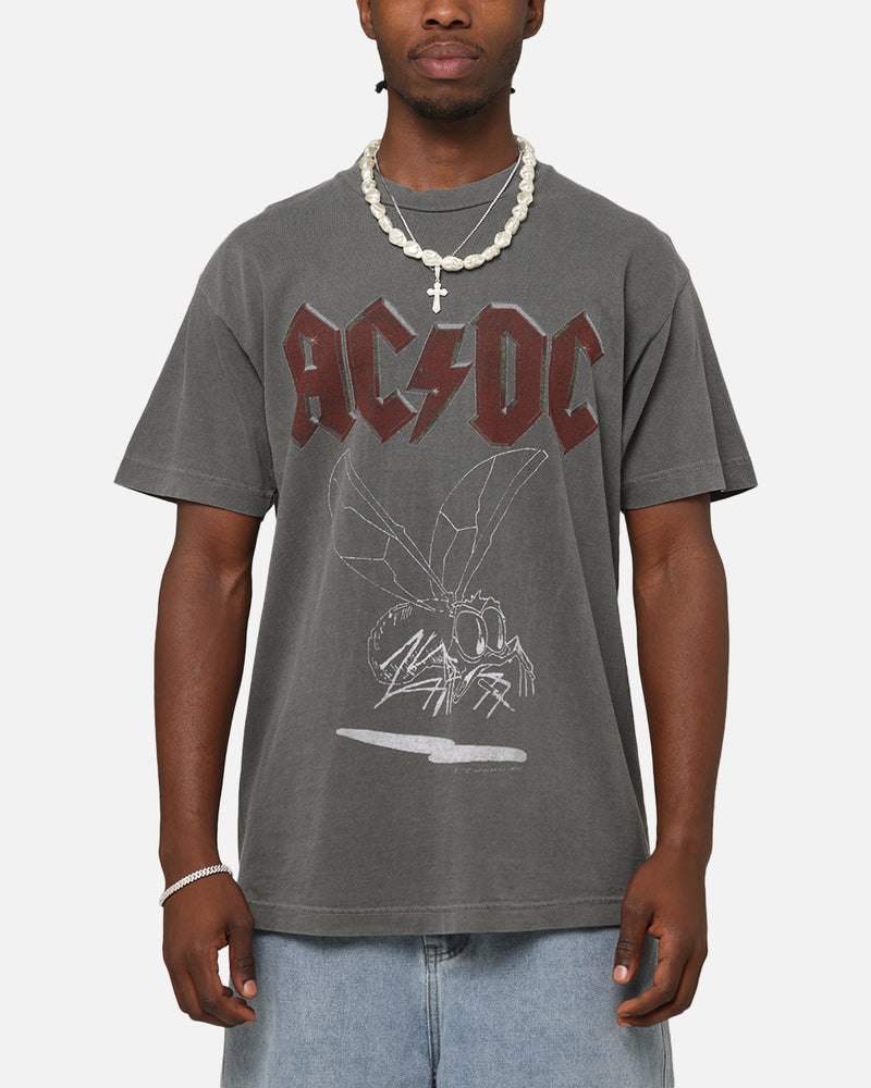 AC/DC AC/DC Fly On The Wall Tour T-Shirt Faded Black