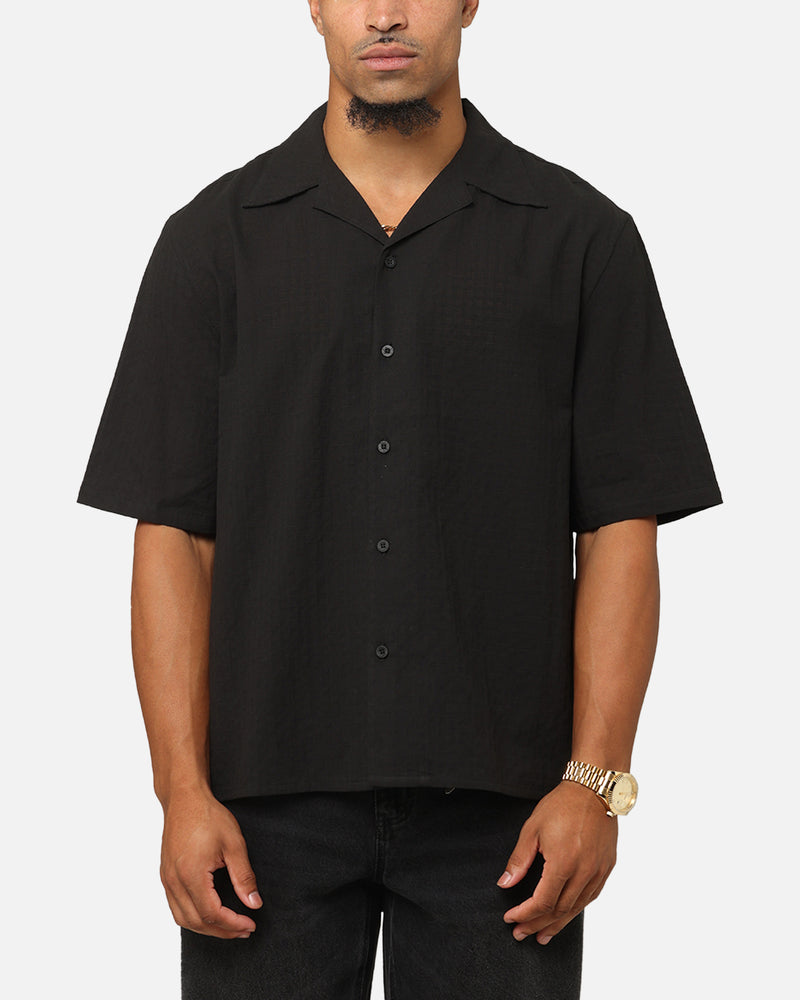 SAINT MORTA Saint Morta Textured Short Sleeve Shirt Black