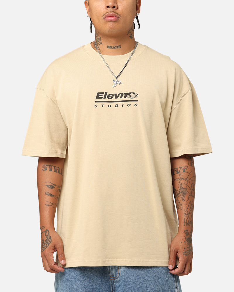 ELEVN CLOTHING CO Elevn Clothing Co Elevn To The World T-Shirt Tan