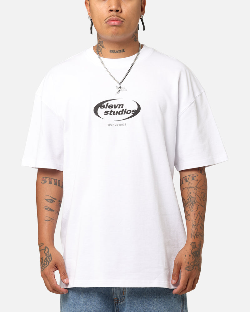 ELEVN CLOTHING CO Elevn Clothing Co Worldwide Studios T-Shirt White