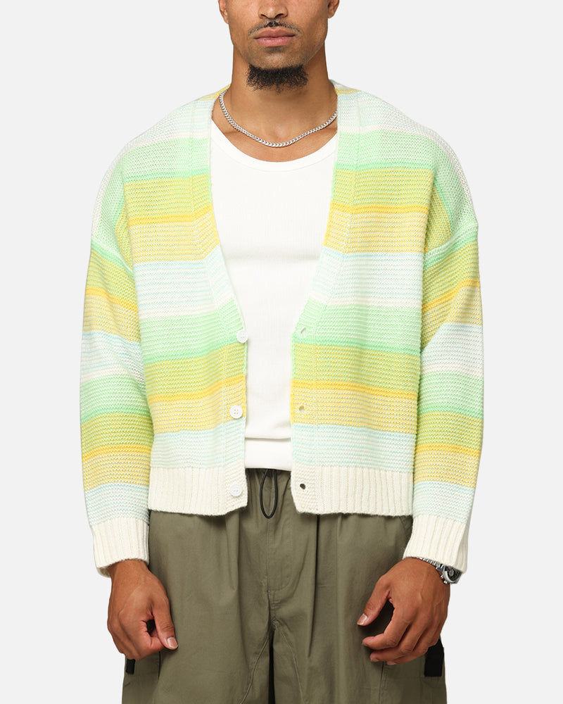 XXIII XXIII Striped Cardigan Green/Blue/Yellow