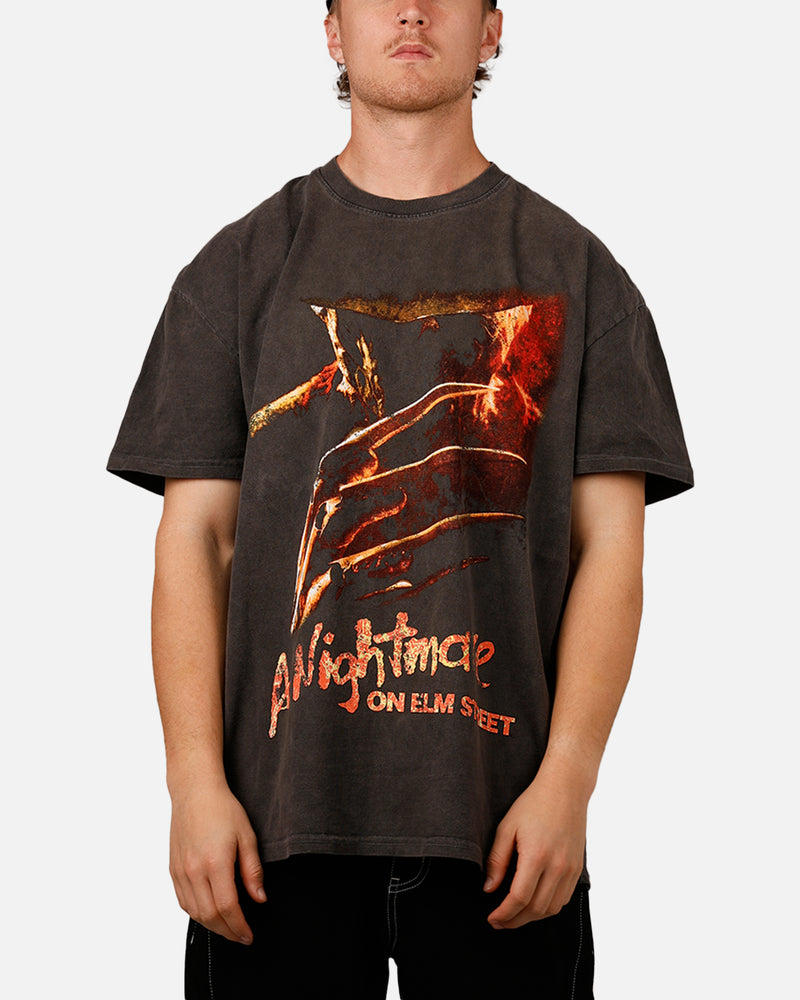 AMERICAN THRIFT American Thrift X A Nightmare on Elm Street 'Horror Classics' Claw Heavyweight T-Shirt Black Wash