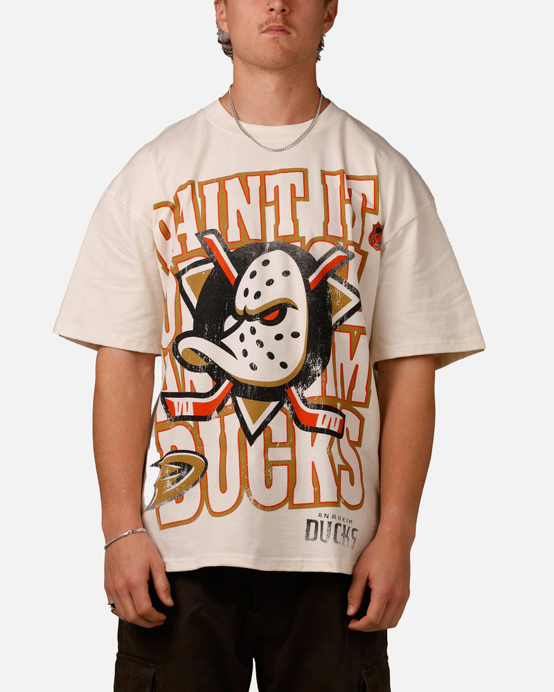 CULTURE KINGS Culture Kings Anaheim Ducks Lets Go Ducks Vintage T-Shirt Off White