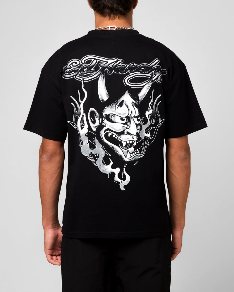 ED HARDY Ed Hardy Double Horns T-Shirt Black