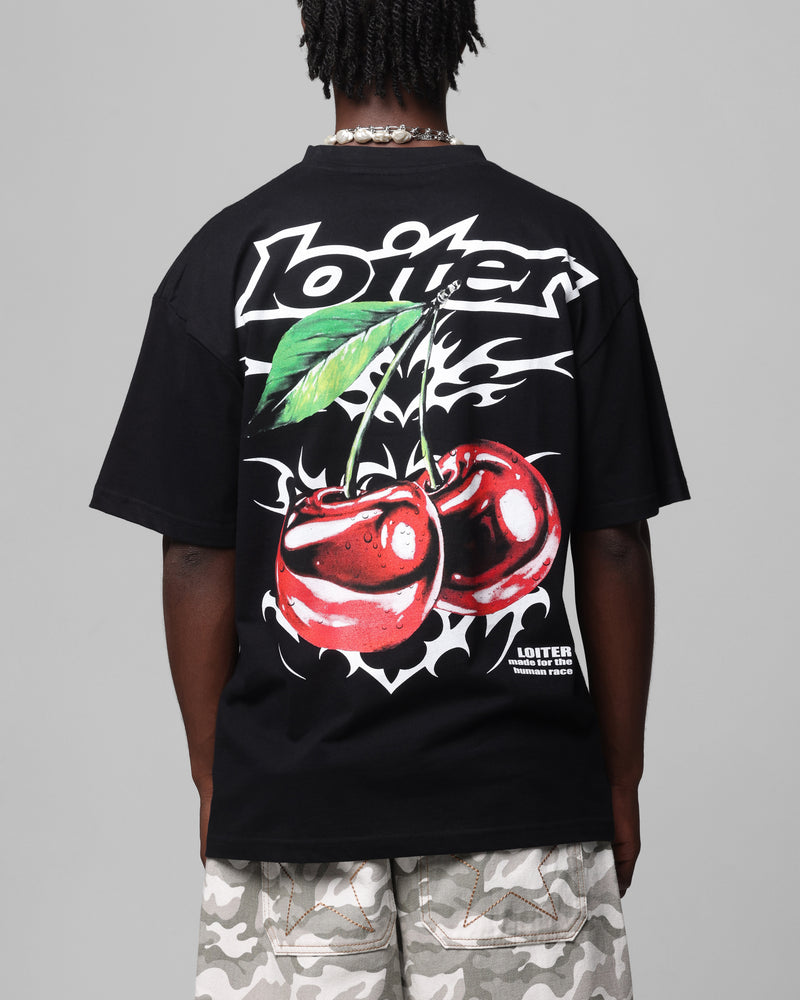 LOITER Loiter Cherry Pick Drop T-Shirt Black