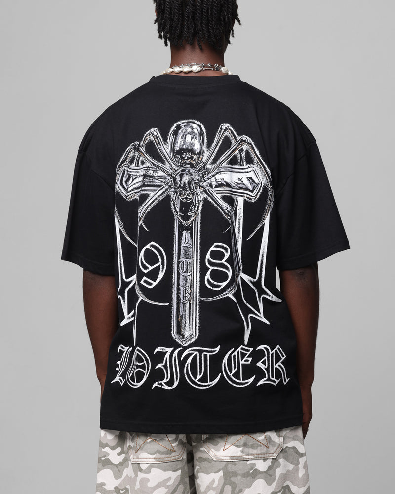 LOITER Loiter Chrome Spider T-Shirt Black