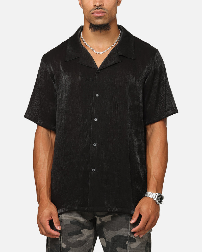 XXIII XXIII Diamond Button Up Shirt Black