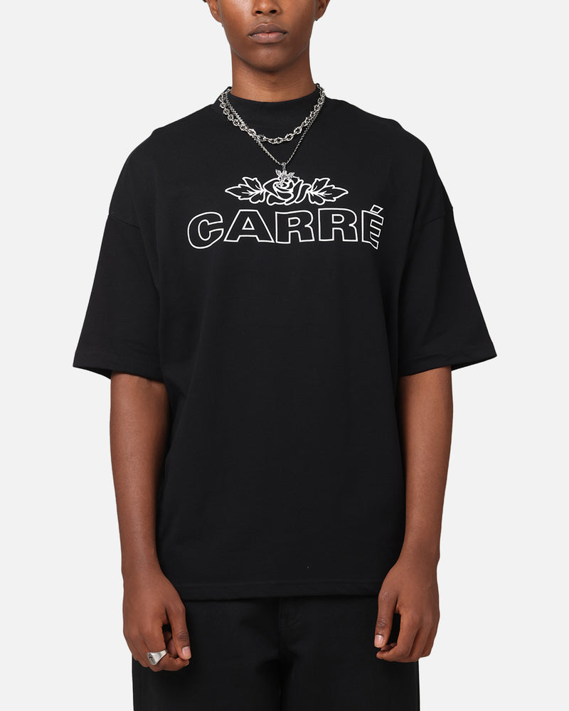 CARRE Carre Rosebud Mock Neck T-Shirt Black