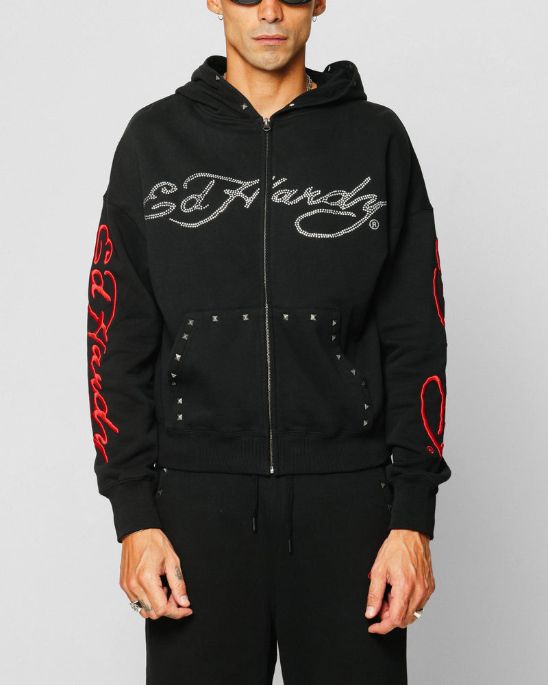 ED HARDY Ed Hardy Ed Hardy Hoodie Black