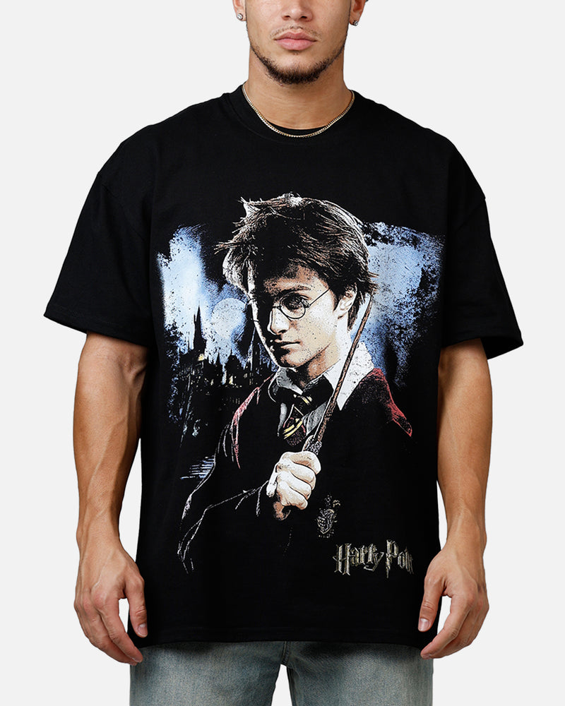 GOAT CREW Goat Crew X Harry Potter Poster Vintage T-Shirt Black Acidwash