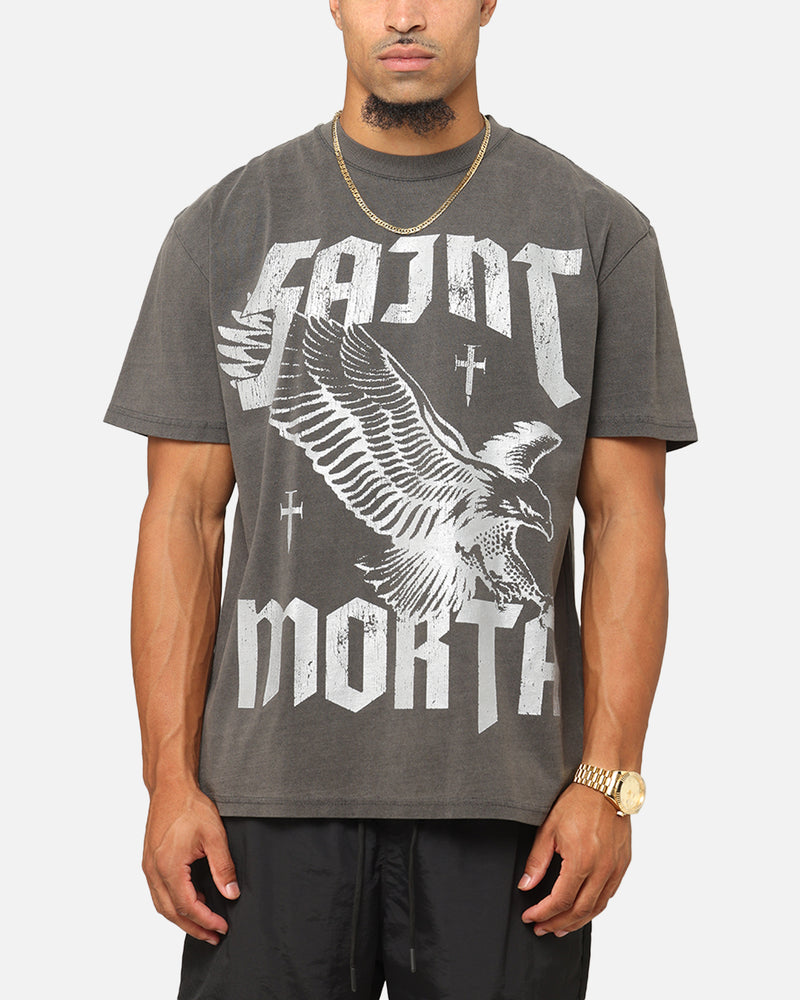 SAINT MORTA Saint Morta Ride Or Die Boxy T-Shirt Black Wash