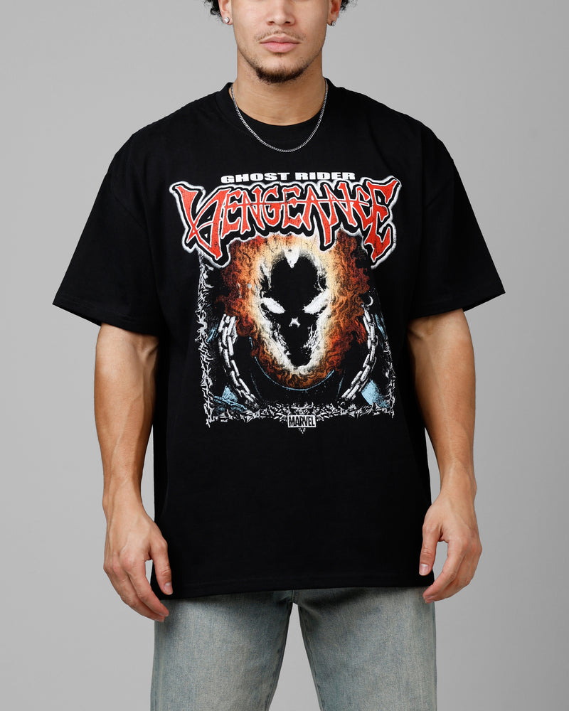 LOITER Loiter Marvel Ghost Rider Heavyweight T-Shirt Black