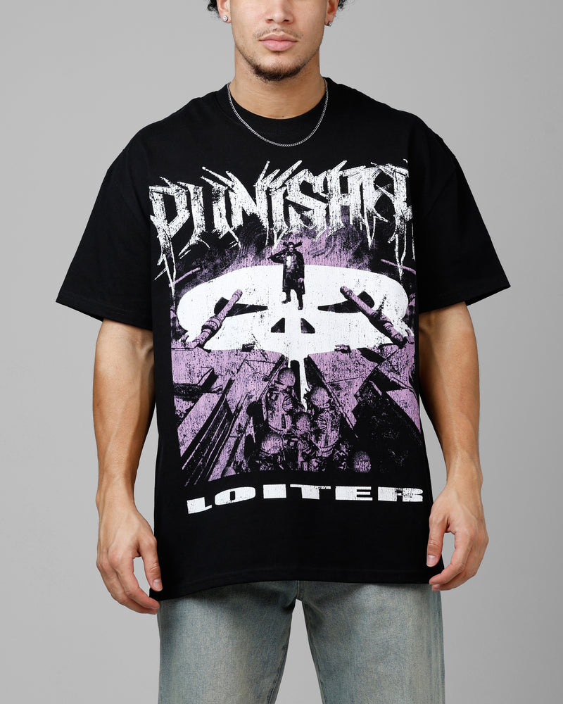 LOITER Loiter Marvel The Punisher Heavyweight T-Shirt Black