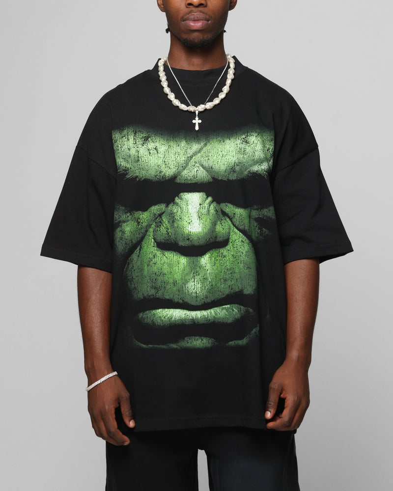 LOITER Loiter Marvel Hulk Mock Neck T-Shirt Black