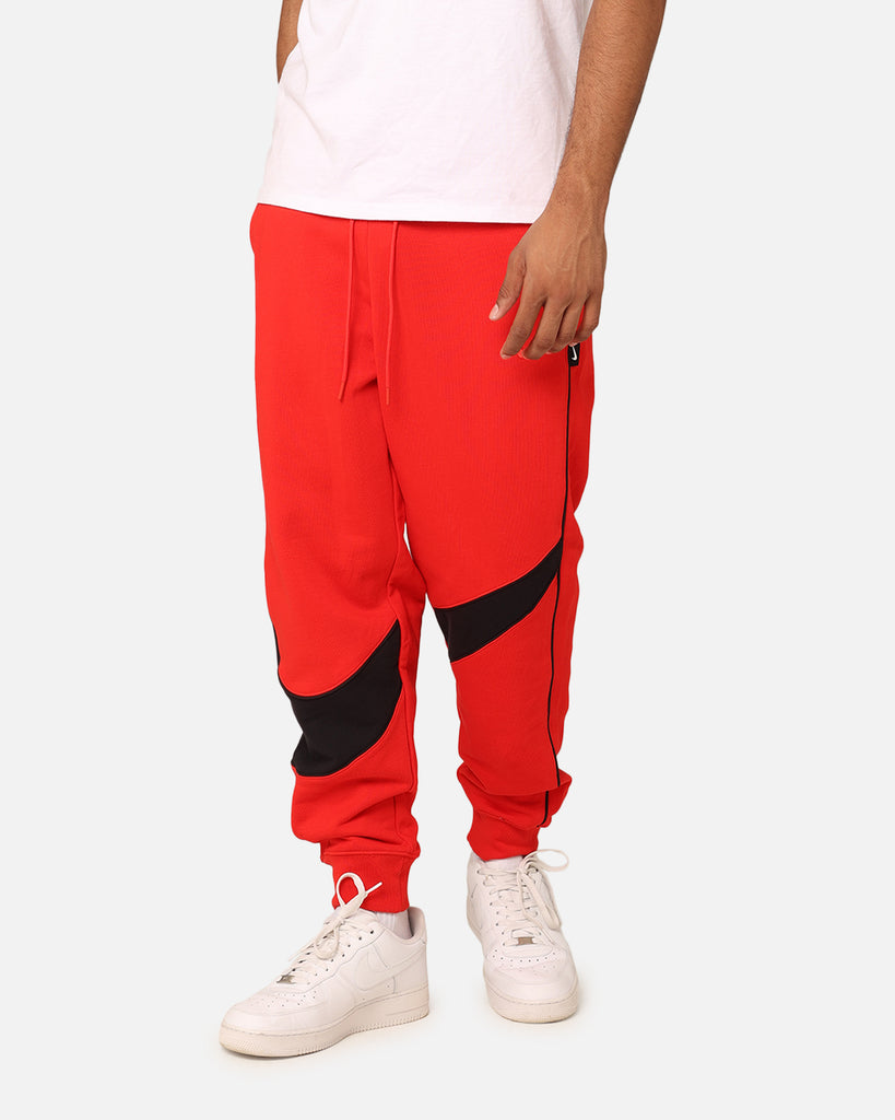 Nike Swoosh Fleece Track Pants University Red/Black | Culture Kings