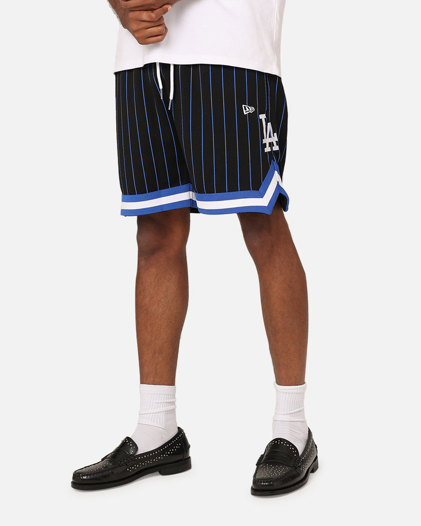 New Era Los Angeles Dodgers Mesh Shorts Black Pinstripe | Culture Kings