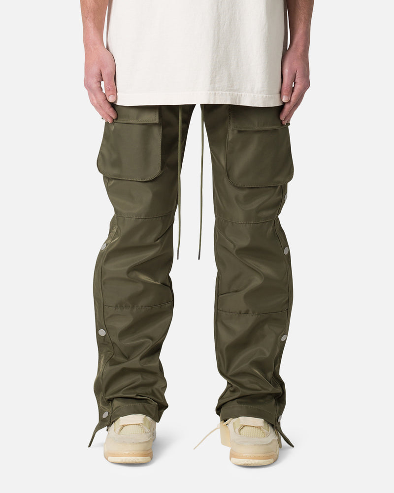 MNML Snap Front Cargo Pants Olive