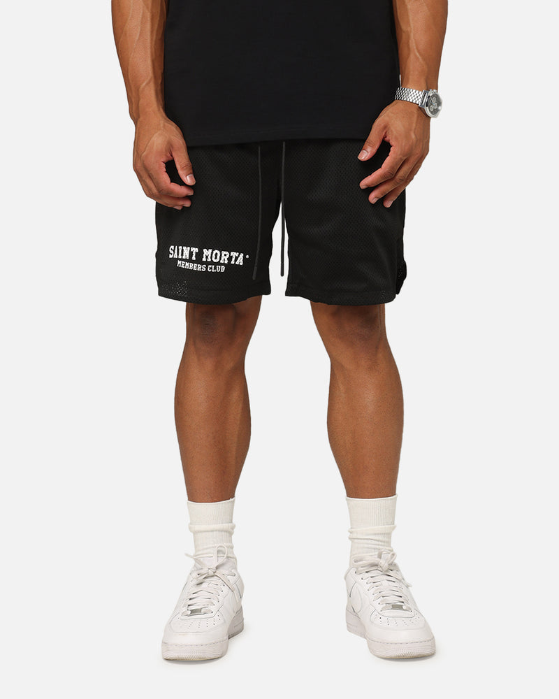 SAINT MORTA Saint Morta Members Club Mesh Shorts Black